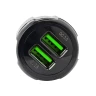Автомобильное зарядное устройство FY-205 (12V-24V, USB 2:5V-Max 3.1A, QC3.0: 5V/3A,9V/2A,12V/1.5A)