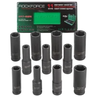 Набор головок ударных глубоких 11пр.1/2''(6-гр.)(10-15,17,19,21,22,24),в кейсе