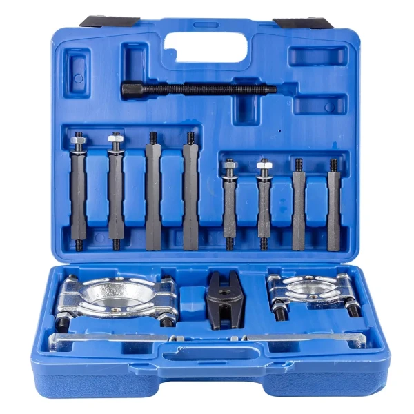 Набор съемников комбинированный (сегментного типа: 30-50мм, 50-75мм, двухлапый: 40-115мм) 14пр., в кейсе