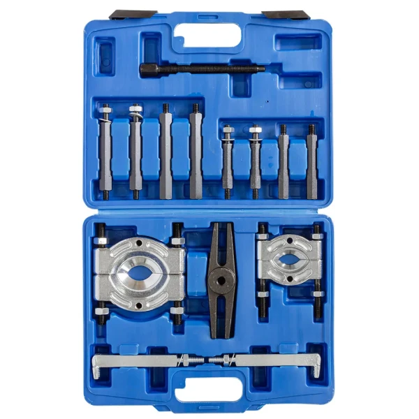 Набор съемников комбинированный (сегментного типа: 30-50мм, 50-75мм, двухлапый: 40-115мм) 14пр., в кейсе