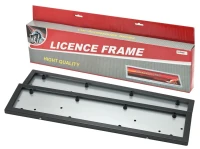 Рамка для номера нержавейка 2шт (BLACK) HJ-PF001