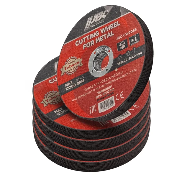 Круг отрезной по металлу и нержавеющей стали 125x1.0x22.2мм (к-т 50 шт)