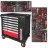 Тележка инструментальная 7-и полочная с набором инструментов 274пр и дополнительной боковой секцией 810х480х850мм