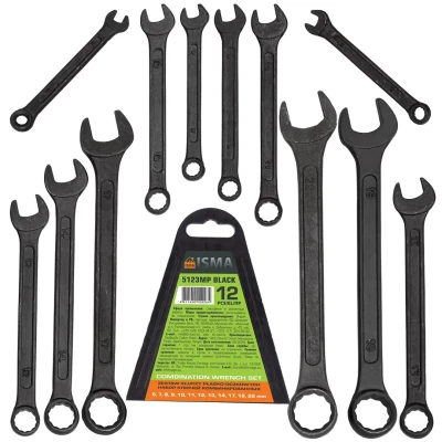 Набор ключей комбинированных 12пр.(6-14, 17, 19, 22мм) в пласт. держателе