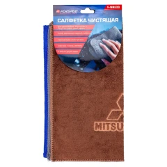 Салфетка чистящая микрофибра с логотипом 30*30 см (3шт/уп)