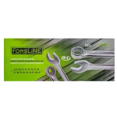 Набор ключей комбинированных 18пр.(8-19,21,22,24,27,30,32мм),на полотне