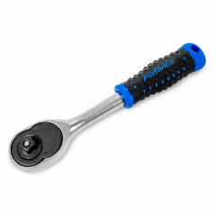Трещотка реверсивная с резиновой ручкой 1/4''(24зуб)