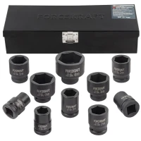 Набор головок ударных 3/4''10пр. (6гр.) (17,19,22,24,27,30,32,36,41,46мм) в кейсе