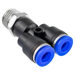 Фитинг Y-образный для пластиковых трубок 6мм с наружной резьбой 1/4''