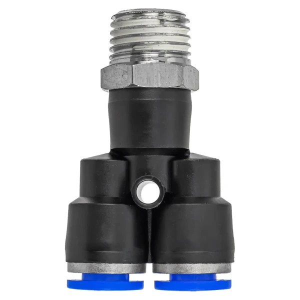 Фитинг Y-образный для пластиковых трубок 6мм с наружной резьбой 1/4''