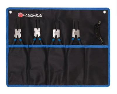 Набор съемников стопорных колец 5пр(L-200ммх4шт+съемник стопорных колец для суппортов), на полотне