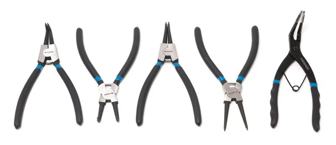 Набор съемников стопорных колец 5пр(L-200ммх4шт+съемник стопорных колец для суппортов), на полотне