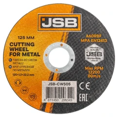 Круг отрезной по металлу 125x1.2x22.2мм (к-т 60 шт)