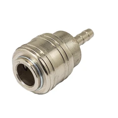 Быстроразъем пневматический с клапаном, ''елочка''6мм