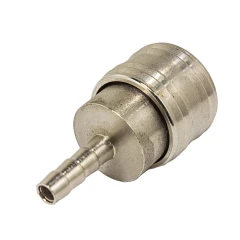 Быстроразъем пневматический с клапаном, ''елочка''6мм