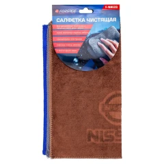 Салфетка чистящая микрофибра с логотипом 30*30 см (3шт/уп)