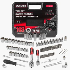 Набор инструментов 108 пр. 1/4''3/8''(6гр.)(4-22мм)