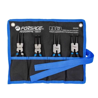 Набор съемников стопорных колец 4пр(L-175мм), на полотне