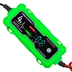 Устройство зарядное импульсное для АКБ с цифровым дисплеем (12В,автостоп,функция восст.-я,защита от превыш.напряж. и короткого замыкания)