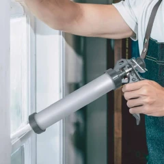 Пистолет для силикона алюминиевый 600мл