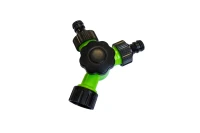 Тройник-разветвитель 4-х позиционный (3/4''х 2 штуцера),на блистере