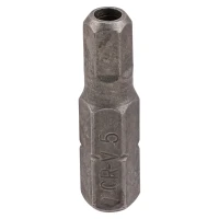 Бита 6-гранная 5ммх25ммL, 1/4'' с отверстием