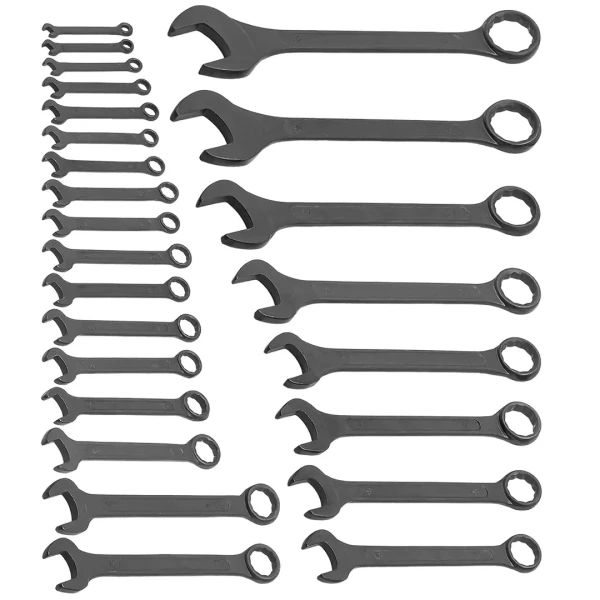 Набор ключей комбинированных 25пр. (6-9,10х2шт,11,12х2шт,13х2шт,14х2шт,15,16,17х2шт,18,19,21,22,24,27,30,32),в пласт. держателе