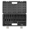 Набор головок ударных+вороток 35 пр. (короткие 38мм: 8-23, 24, 27, 30, 32мм, глубокие 78мм: 8,10,11, 13-19, 21, 22, 24, 27мм) в пласт.кейсе