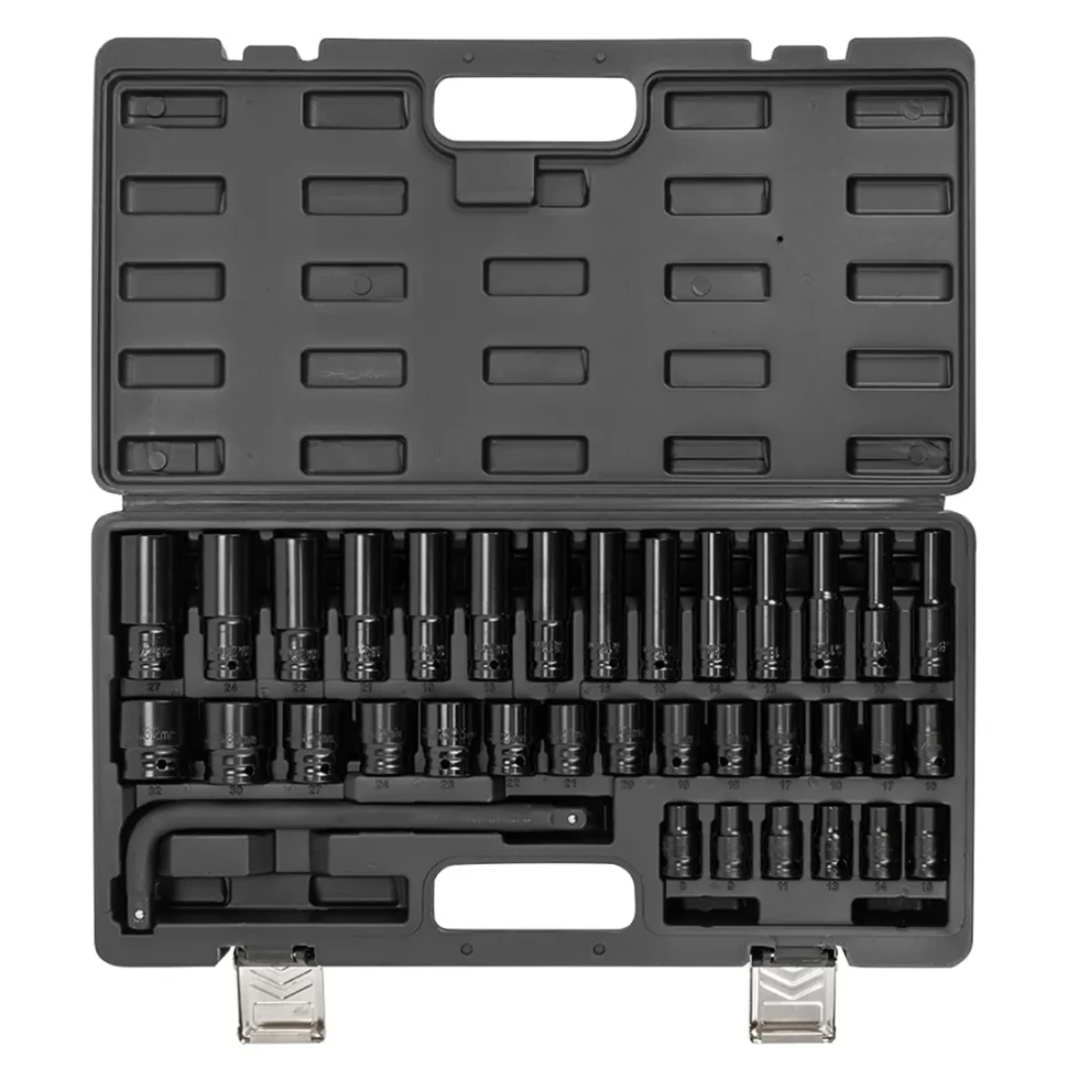 Набор головок 1/2''с воротком, 35 пр.