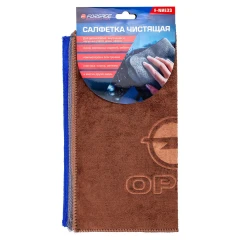 Салфетка чистящая микрофибра с логотипом 30*30 см (3шт/уп)