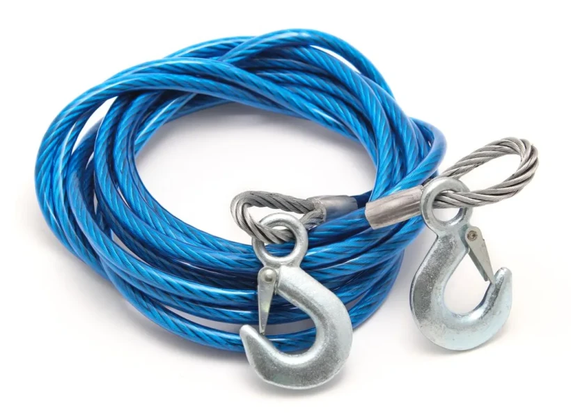 Трос буксировочный железный 3т*8мм*3.8м