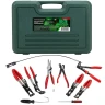 Набор щипцов для снятия и установки хомутов и шлангов 9пр., в кейсе