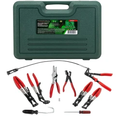 Набор щипцов для снятия и установки хомутов и шлангов 9пр., в кейсе