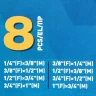 Адаптеры ударные, набор 8пр.