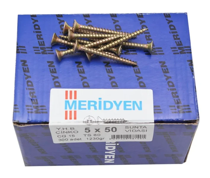 Chipboard screw, yellow galvanized (500шт)