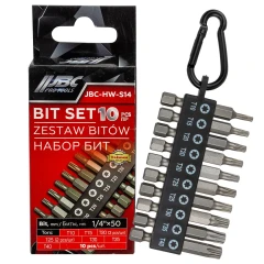 Биты TORX 1/4''х50мм, набор 10пр.