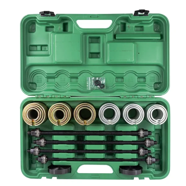 Набор инструментов для снятия и установки втулок, подшипников и сайлентблоков универсальный, 26пр. (М10, М12, М14, М16) в кейсе