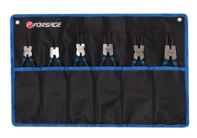 Набор съемников стопорных колец, 6пр(L-185ммх2шт,L-200ммх2шт,L-225ммх2шт), на полотне