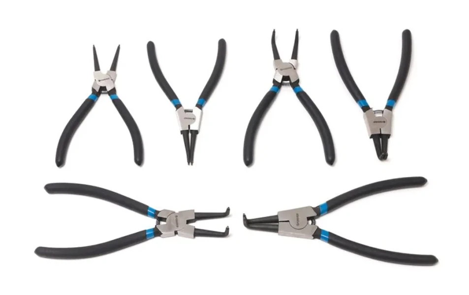 Набор съемников стопорных колец, 6пр(L-185ммх2шт,L-200ммх2шт,L-225ммх2шт), на полотне