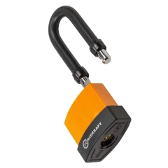 Замок навесной водонепроницаемый с удлиненой дужкой 45мм (дужка 9х7мм, пространство для замка 54х17мм, 3 ключа) в блистере