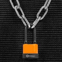 Замок навесной водонепроницаемый с удлиненой дужкой 45мм (дужка 9х7мм, пространство для замка 54х17мм, 3 ключа) в блистере