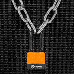 Замок навесной водонепроницаемый с удлиненой дужкой 45мм (дужка 9х7мм, пространство для замка 54х17мм, 3 ключа) в блистере