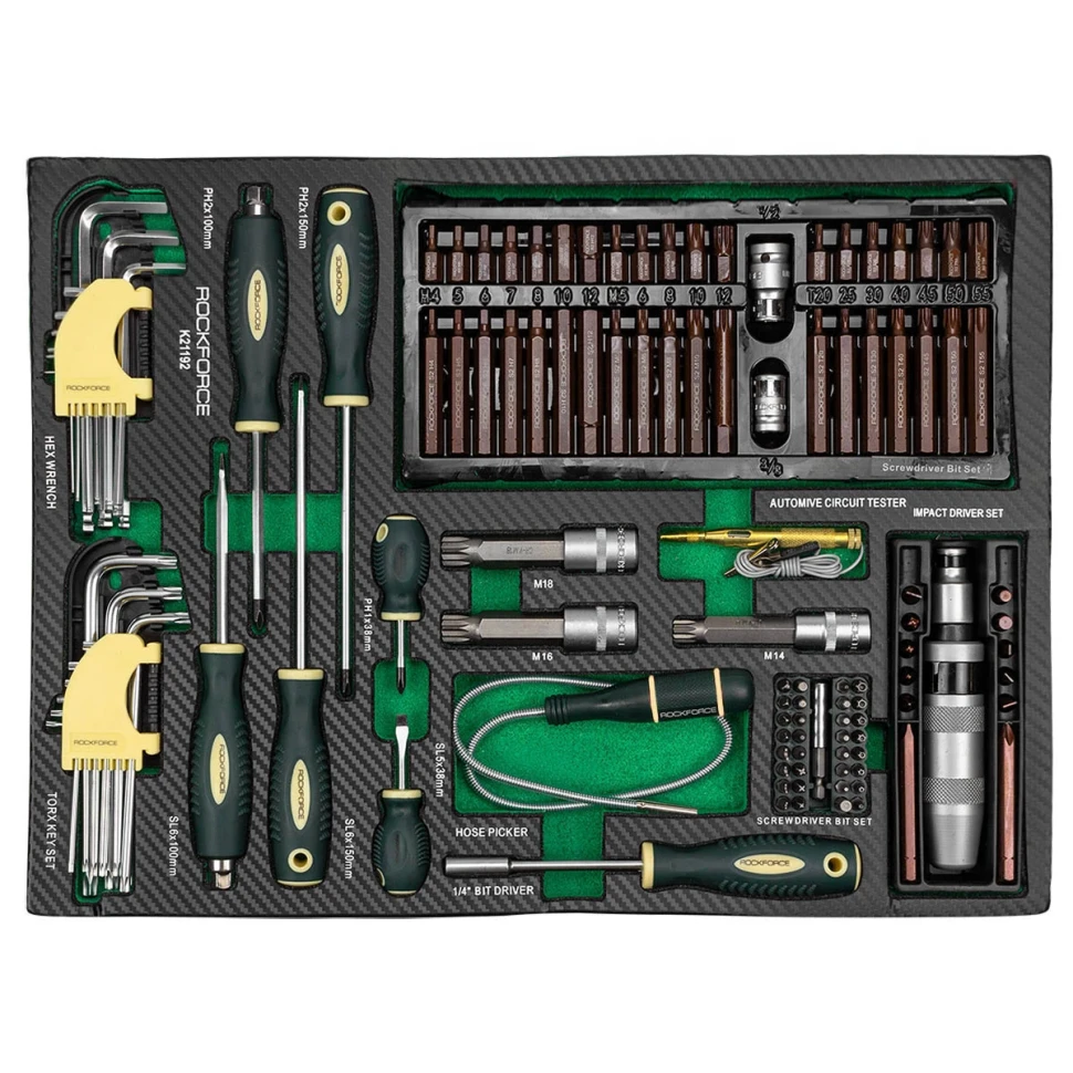Тележка инструментальная 7-и полочная с набором инструментов 274пр и дополнительной боковой секцией 810х480х850мм