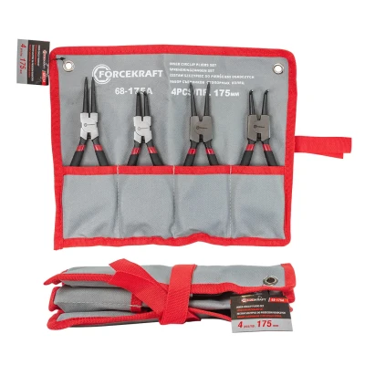 Набор съемников стопорных колец 4пр. (175мм) на полотне