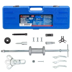 Молоток обратный для съема подшипников в наборе со сменными лапами и адаптерами 17пр., в кейсе