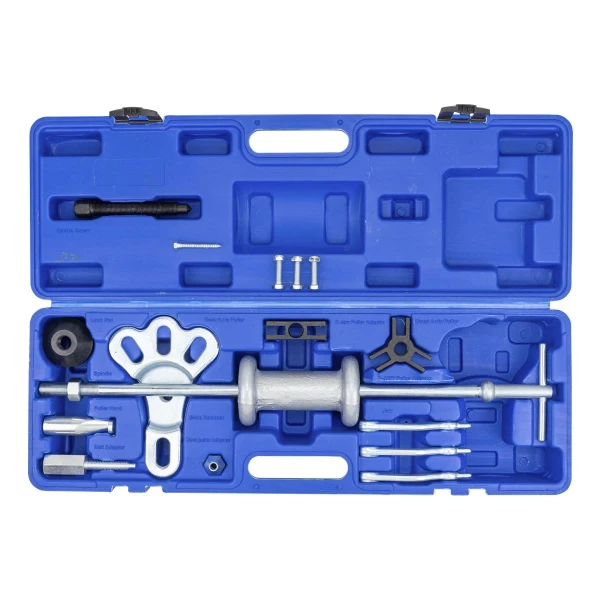 Молоток обратный для съема подшипников в наборе со сменными лапами и адаптерами 17пр., в кейсе