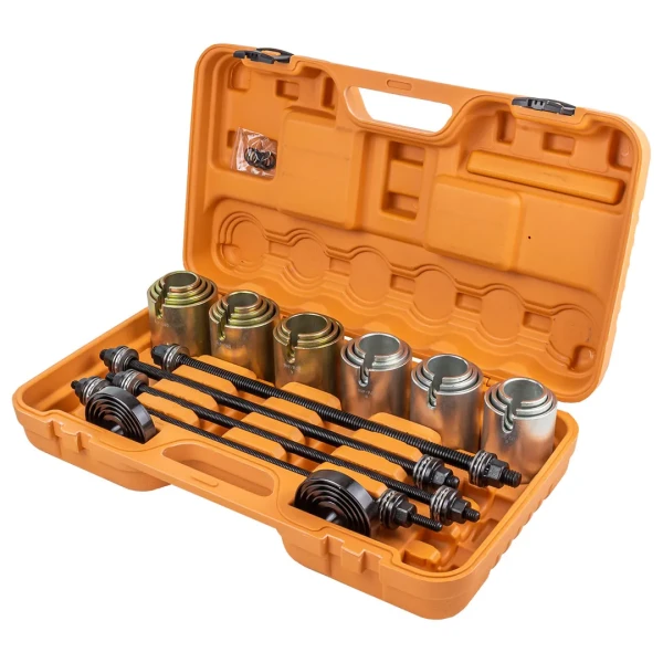 Набор инструментов для снятия и установки втулок, подшипников и сайлентблоков универсальный, 26пр. (М10, М12, М14, М16) в кейсе