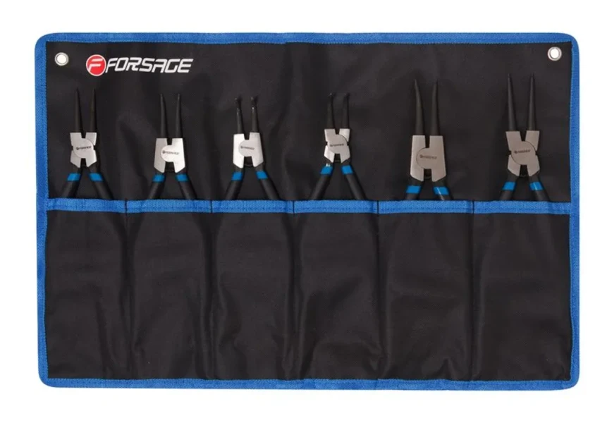 Набор съемников стопорных колец, 6пр(L-185ммх4шт,L-225ммх2шт), на полотне