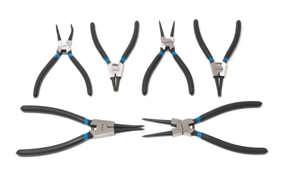 Набор съемников стопорных колец, 6пр(L-185ммх4шт,L-225ммх2шт), на полотне