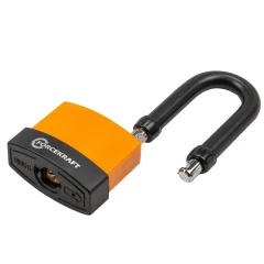 Замок навесной водонепроницаемый с удлиненой дужкой 55мм (дужка 10х9мм, пространство для замка 61х23мм, 3 ключа) в блистере